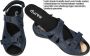 Durea 7258~H~~~~~~~~~~~~~~~~~~~~~~~~ Platte sandalenDames Sandalen Blauw - Thumbnail 4