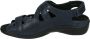Durea 7258~H~~~~~~~~~~~~~~~~~~~~~~~~ Platte sandalenDames Sandalen Blauw - Thumbnail 6