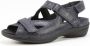 Durea 7258~H~~~~~~~~~~~~~~~~~~~~~~~~ Platte sandalenDames Sandalen Blauw - Thumbnail 10