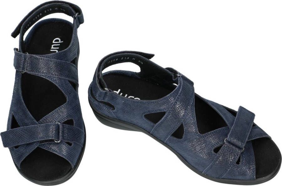 Durea 7258 H Volwassenen Platte sandalen Blauw