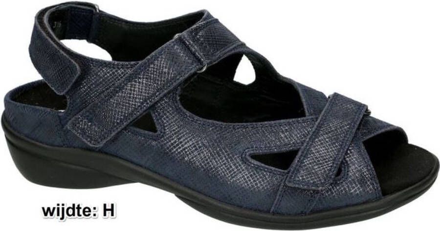 Durea 7258 H Volwassenen Platte sandalen Blauw