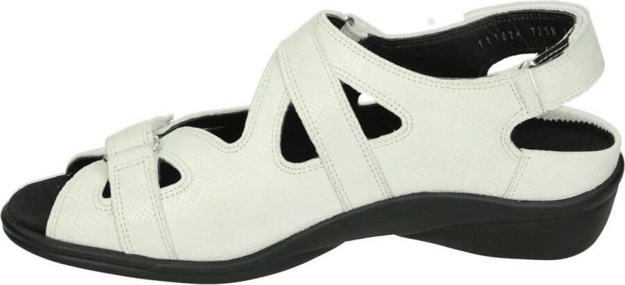 Durea 7258 H Volwassenen Platte sandalen Wit beige
