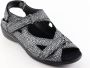 Durea 7258 H Volwassenen Platte sandalen Kleur Zwart - Thumbnail 4
