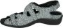 Durea 7258 H Volwassenen Platte sandalen Kleur Zwart - Thumbnail 8
