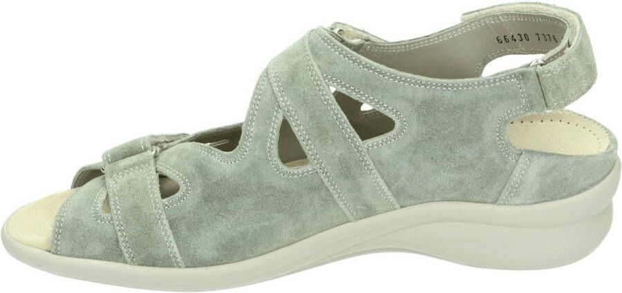 Durea 7258 H Volwassenen Platte sandalenDames Sandalen Kleur: Groen - Foto 3