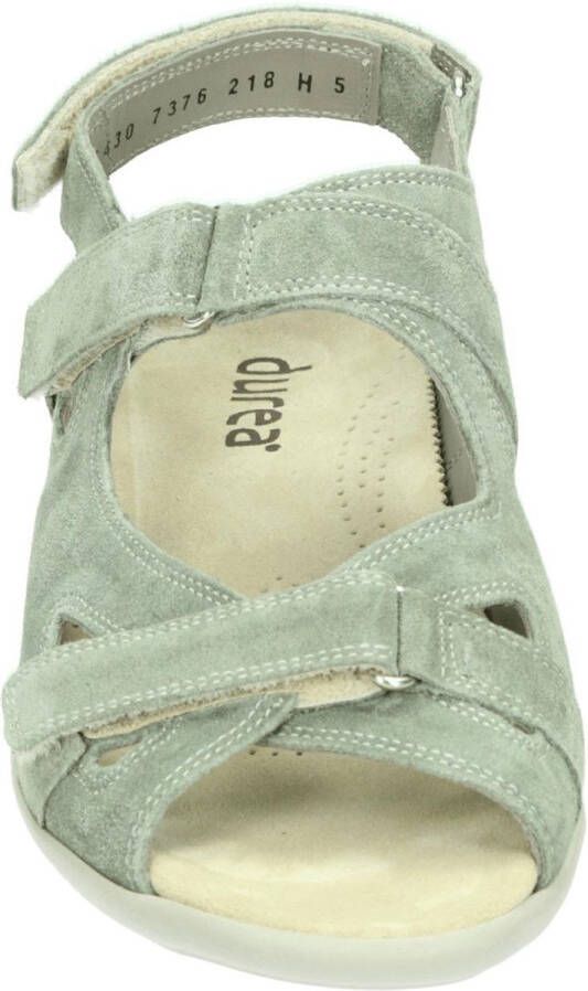 Durea 7258 H Volwassenen Platte sandalenDames Sandalen Kleur: Groen - Foto 8