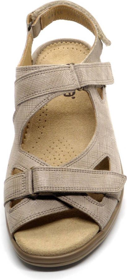 Durea 7258 K Volwassenen Platte sandalen Wit beige