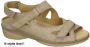 Durea 7258 K Volwassenen Platte sandalenDames Sandalen Wit beige - Thumbnail 9