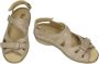 Durea 7258 K Volwassenen Platte sandalenDames Sandalen Wit beige - Thumbnail 10