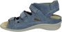 Durea 7272~H~~~~~~~~~~~~~~~~~~~~~~~~ Platte sandalenDames Sandalen Blauw - Thumbnail 4