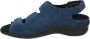 Durea 7350~H~~~~~~~~~~~~~~~~~~~~~~~~ Platte sandalenDames Sandalen Blauw - Thumbnail 2
