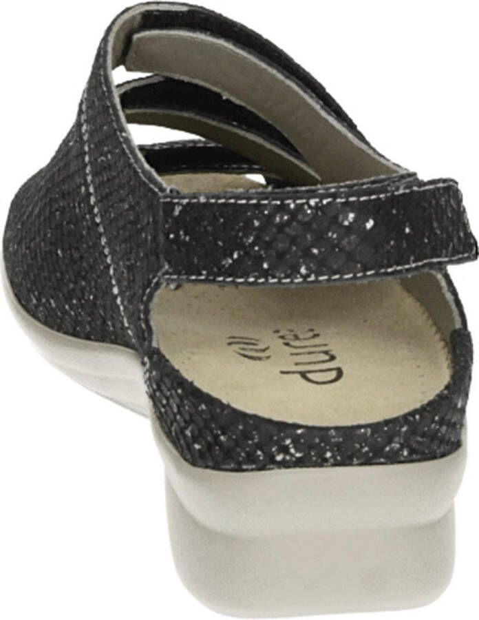 Durea 7350 K Platte sandalenDames Sandalen Zwart