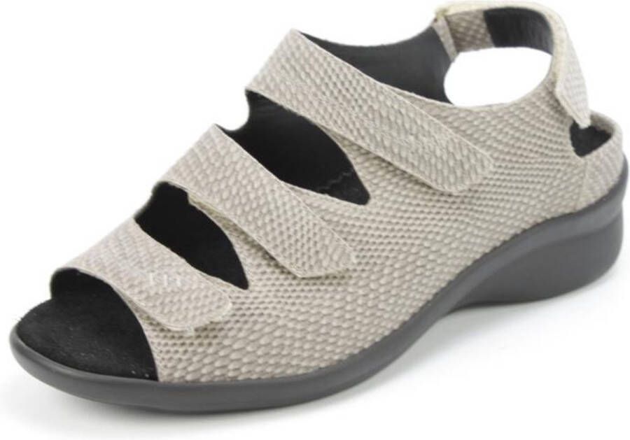 Durea 7350 K Volwassenen Platte sandalenDames Sandalen Taupe