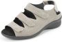 Durea 7350 K Volwassenen Platte sandalenDames Sandalen Kleur: Taupe - Thumbnail 2