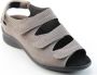 Durea 7350 K Volwassenen Platte sandalenDames Sandalen Kleur: Taupe - Thumbnail 4