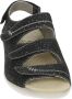 Durea 7350 K Volwassenen Platte sandalenDames Sandalen Kleur: Zwart - Thumbnail 5