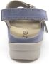 Durea 7376 216 0191 Jeansblauwe dames sandalen met klittenband sluiting - Thumbnail 3