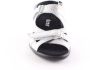 Durea 7376 zilveren dames sandaal met klittenbandsluiting - Thumbnail 4