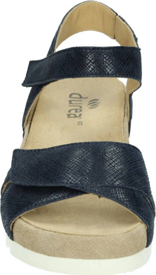 Durea 7403 H Volwassenen Sandalen met hak Blauw