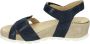 Durea 7403~H~~~~~~~~~~~~~~~~~~~~~~~~ Sandalen met hak Blauw - Thumbnail 3