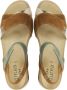 Durea 7403 025 9594 cognacbruin combi plateau sandaal wijdte H - Thumbnail 5