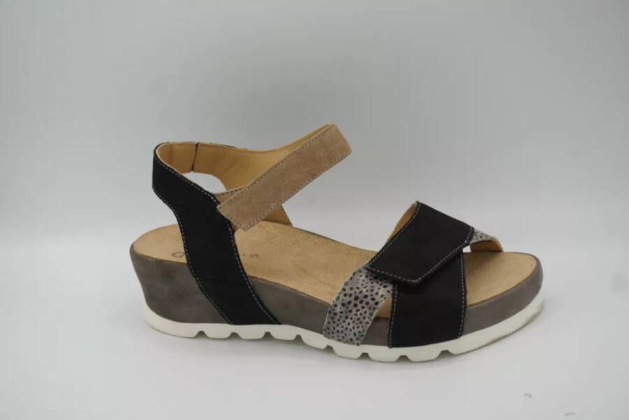 Durea 7403.028.0280-K dames sandalen sportief zwart