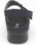 Durea 7408 220 9651 Blauwe extra brede dames sandalen met klittenband sluiting - Thumbnail 4