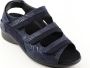 Durea 7409 K Volwassenen Platte sandalenDames Sandalen Blauw - Thumbnail 5