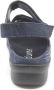 Durea 7409~K~~~~~~~~~~~~~~~~~~~~~~~~ Platte sandalenDames Sandalen Blauw - Thumbnail 7
