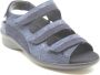 Durea 7409~K~~~~~~~~~~~~~~~~~~~~~~~~ Platte sandalenDames Sandalen Blauw - Thumbnail 8