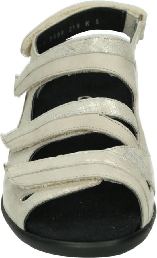 Durea 7409 K Volwassenen Platte sandalen Wit beige