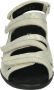 Durea 7409~K~~~~~~~~~~~~~~~~~~~~~~~~ Platte sandalenDames Sandalen Wit beige - Thumbnail 2