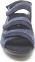 Durea 7409~K~~~~~~~~~~~~~~~~~~~~~~~~ Platte sandalenDames Sandalen Blauw - Thumbnail 10