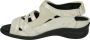 Durea 7409~K~~~~~~~~~~~~~~~~~~~~~~~~ Platte sandalenDames Sandalen Wit beige - Thumbnail 5