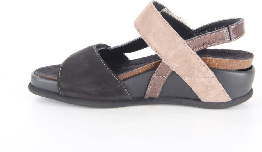 Durea 7418.795.0496-H dames sandalen sportief zwart