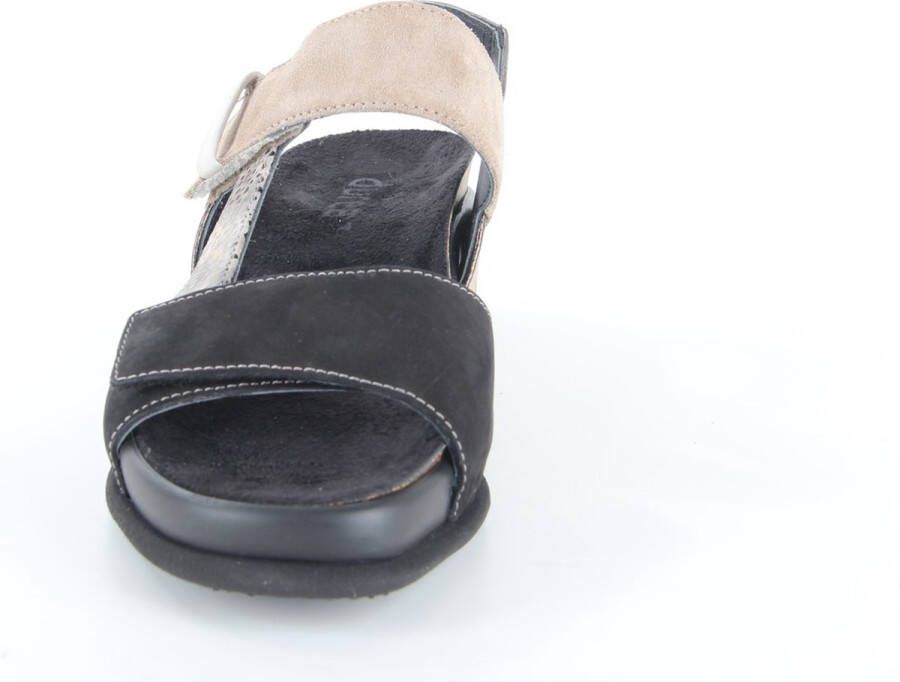 Durea 7418.795.0496-H dames sandalen sportief zwart