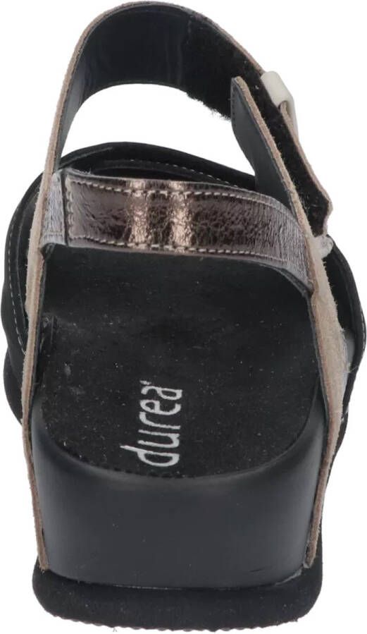 Durea 7418.795.0496-H dames sandalen sportief zwart
