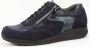 Durea Go Dames Veterschoen 6260-688-9836 Blauw Combi Wijdte K (41) - Thumbnail 3