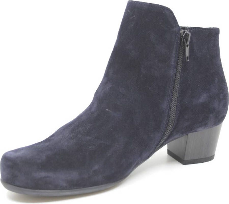 Durea 9716 874 8724 Blauw suède enkellaarzen wijdte G