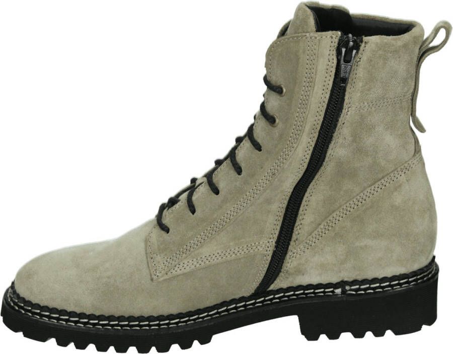 Durea 9722~G~~~~~~~~~~~~~~~~~~~~~~~~ Hoge sneakersVeterlaarzenDames veterschoenenDames sneakersHalf-hoge schoenen Taupe - Foto 3