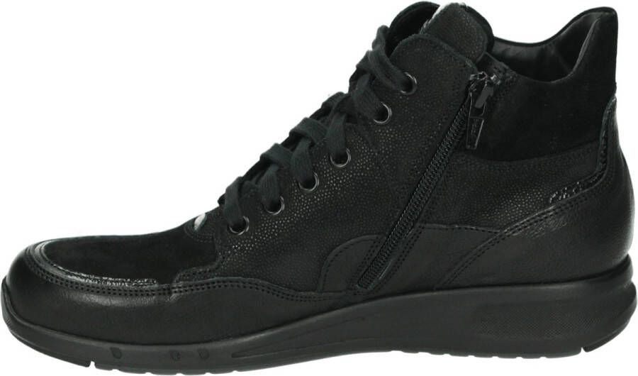 Durea 9735 E VeterlaarzenHoge sneakersDames veterschoenenHalf-hoge schoenen Zwart