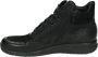 Durea 9735~E~~~~~~~~~~~~~~~~~~~~~~~~ Hoge sneakersVeterlaarzenDames veterschoenenDames sneakersHalf-hoge schoenen Zwart - Thumbnail 4