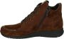 Durea 9735~H~~~~~~~~~~~~~~~~~~~~~~~~ Hoge sneakersVeterlaarzenDames veterschoenenDames sneakersHalf-hoge schoenen Cognac - Thumbnail 3