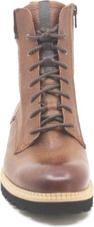 Durea 9741 184 9293 cognacbruine stoere veterboots wijdte G