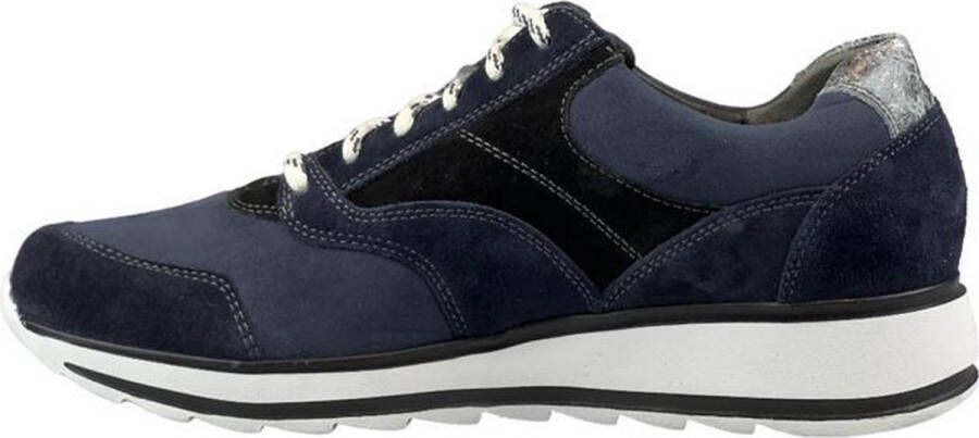 Durea Blauwe Veterschoenen Wijdte H