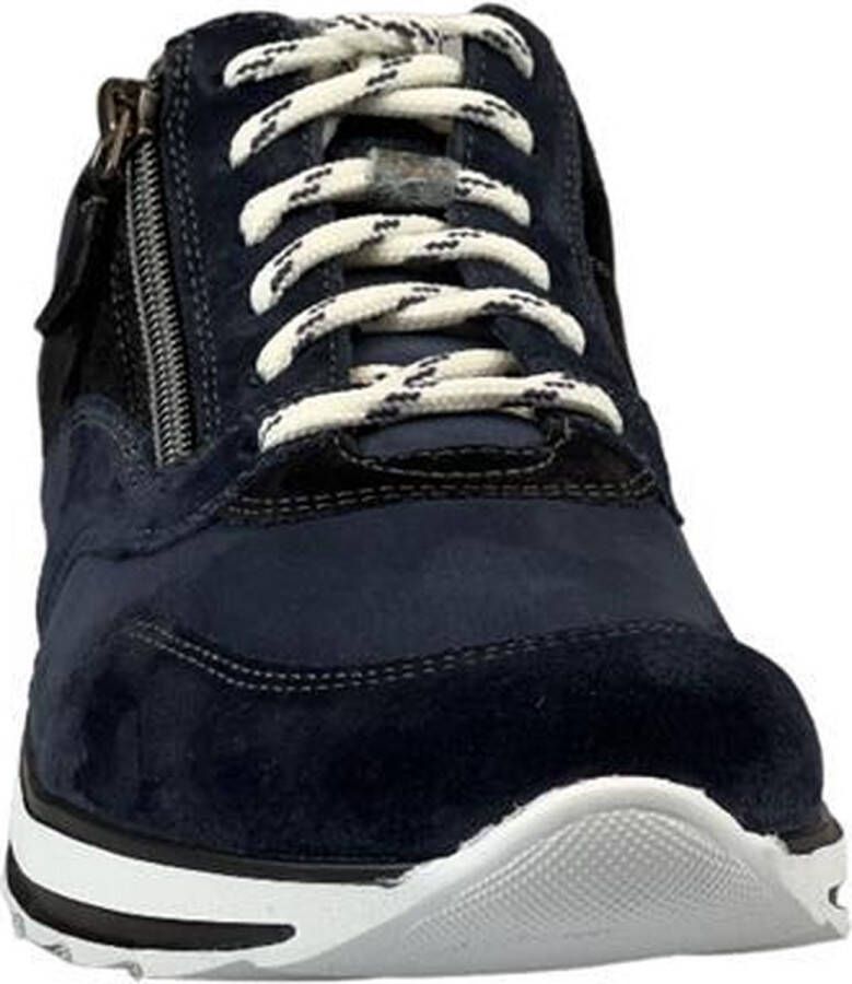Durea Blauwe Veterschoenen Wijdte H