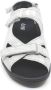 Durea 7258 216 6683 Zilver kleurige dames sandalen met klittenband sluiting - Thumbnail 7