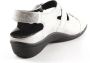 Durea 7258 216 6683 Zilver kleurige dames sandalen met klittenband sluiting - Thumbnail 7