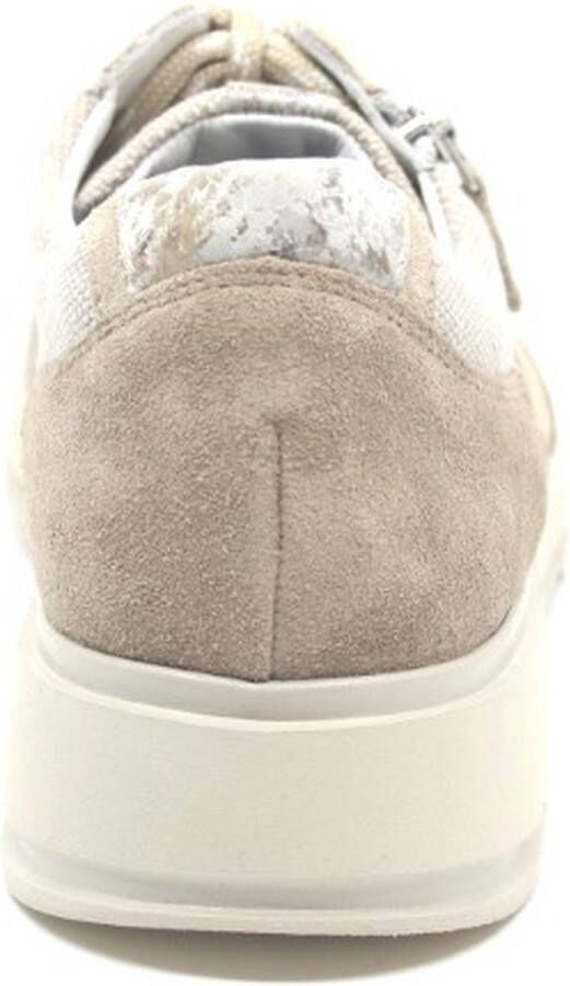 Durea Dames Sneaker 6263-685-0257 Beige Combi Wijdte H