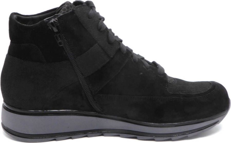 Durea Dames Veterboot 9684-688-9998 Zwart Combi Wijdte K (38 5) - Foto 5
